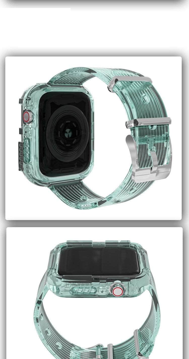 Apple Watch 6 5 4 3 SE 44/42/40/38 Transparent Silicone Belt
