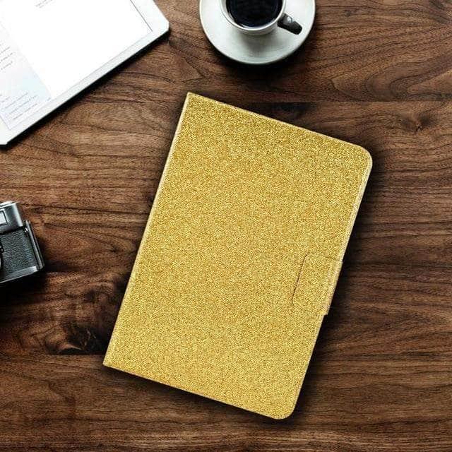 Auto Wake Sleep Smart Cover Galaxy Tab S7 T870 T875 Magnetic Glitter Card Slot Stand Case