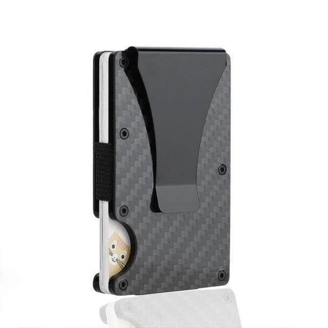 CaseBuddy Australia Casebuddy black 1 Carbon Fiber Card Holder Mini Slim Wallet RFID Magic Wallet