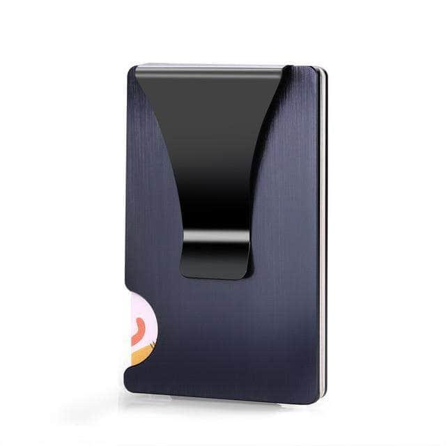 CaseBuddy Australia Casebuddy gray 3 Carbon Fiber Card Holder Mini Slim Wallet RFID Magic Wallet