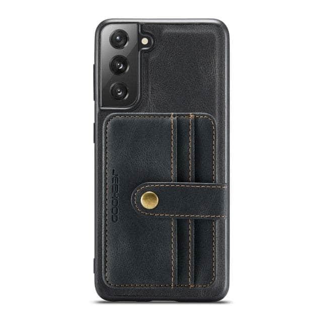 Card Slot Leather Galaxy S22 Case