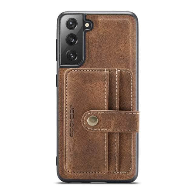 Card Slot Leather Galaxy S22 Case