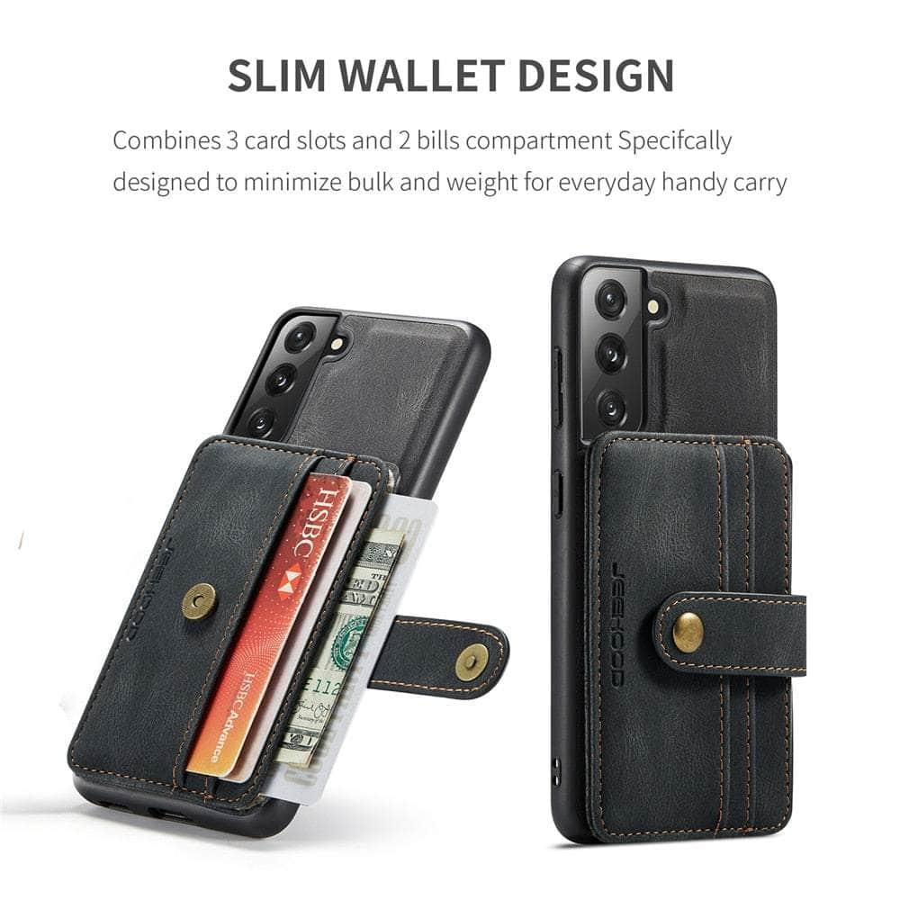 Card Slot Leather Galaxy S22 Plus Case