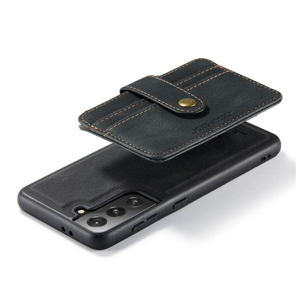 Card Slot Leather Galaxy S22 Ultra Case