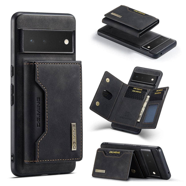 Casebuddy For Pixel 6 / Black 2 in 1 Detachable Pixel 6 Card Pocket Wallet