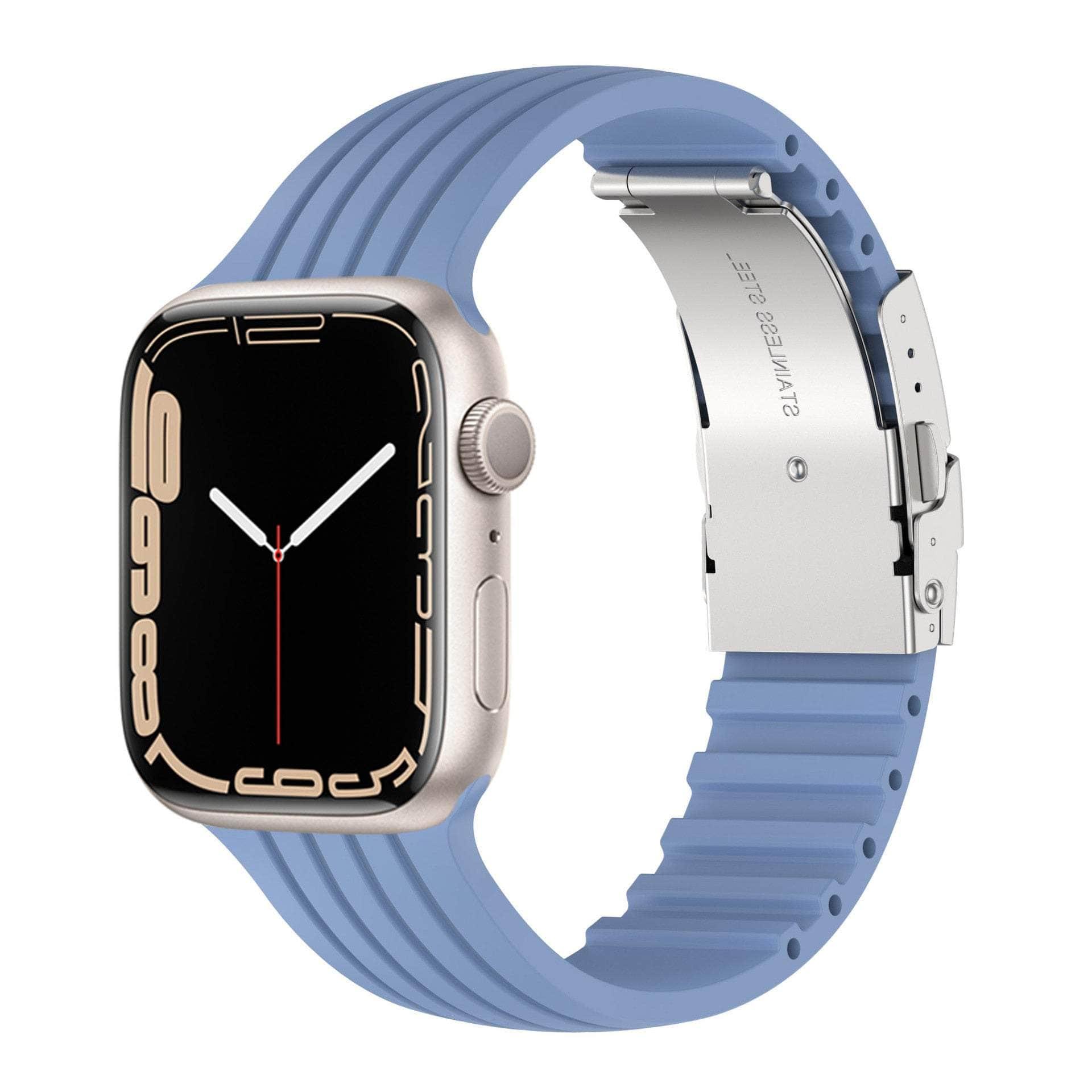 Casebuddy blue / 38mm 40mm 41mm Apple Watch Silicone Strap Band