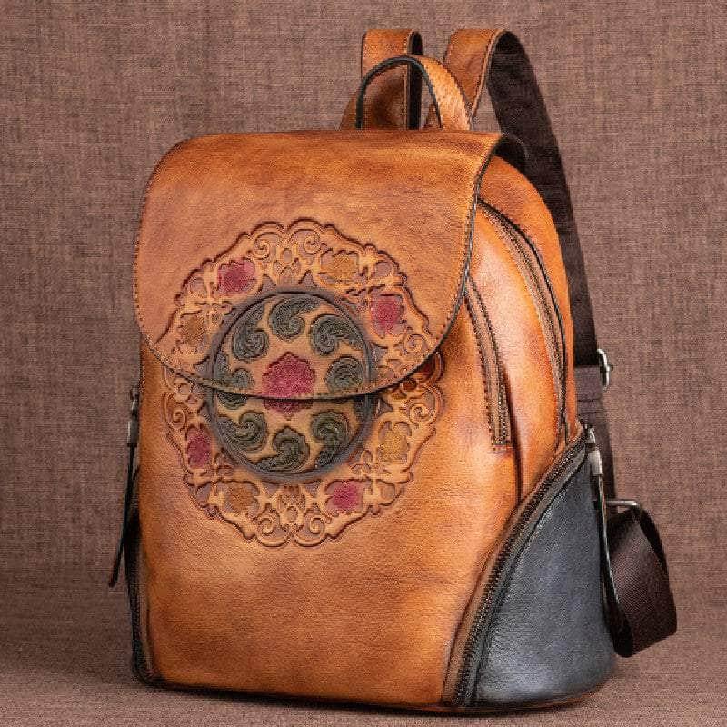 CaseBuddy Australia Nesitu Highend New Vintage Genuine Leather Women Backpack