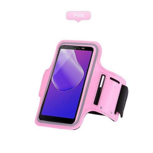 CaseBuddy Australia Casebuddy For iPhone 13 / Baby Pink Running Sport Phone Armband iPhone 13 & 13 Pro