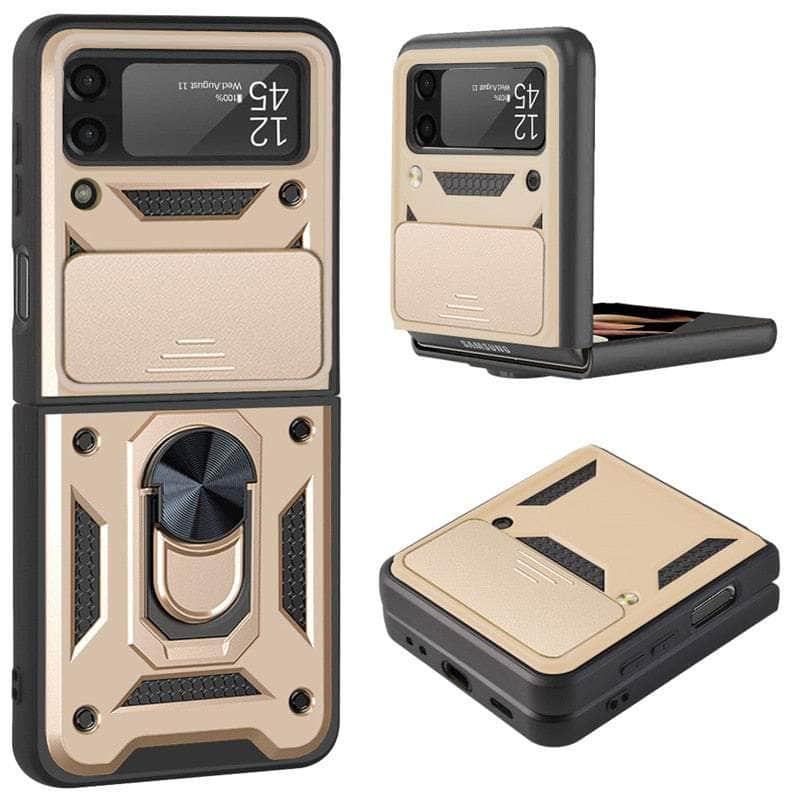 Casebuddy Gold / For Galaxy Z Flip 4 Galaxy Z Flip 4 Shockproof Armor Case