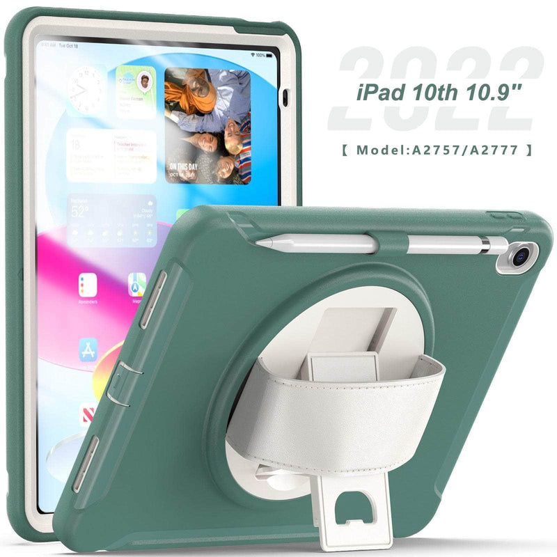 Casebuddy Emerald Green / For iPad 10th 10.9 iPad 10 2022 Heavy Duty Shockproof Rugged Casde