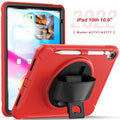 Casebuddy Red / For iPad 10th 10.9 iPad 10 2022 Heavy Duty Shockproof Rugged Casde