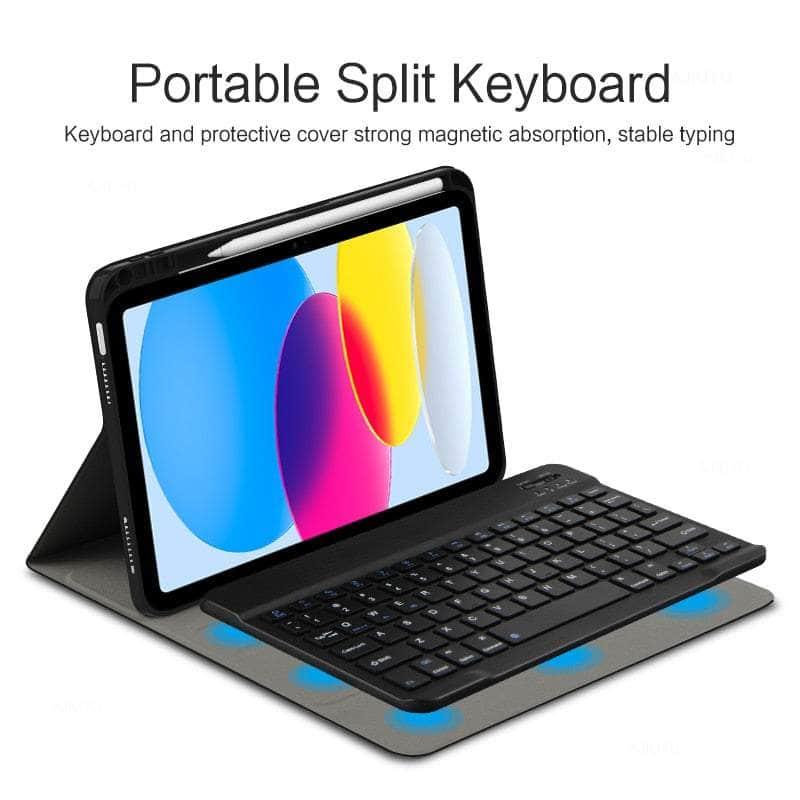 Casebuddy iPad 10 Wireless Bluetooth Keyboard Protective Case