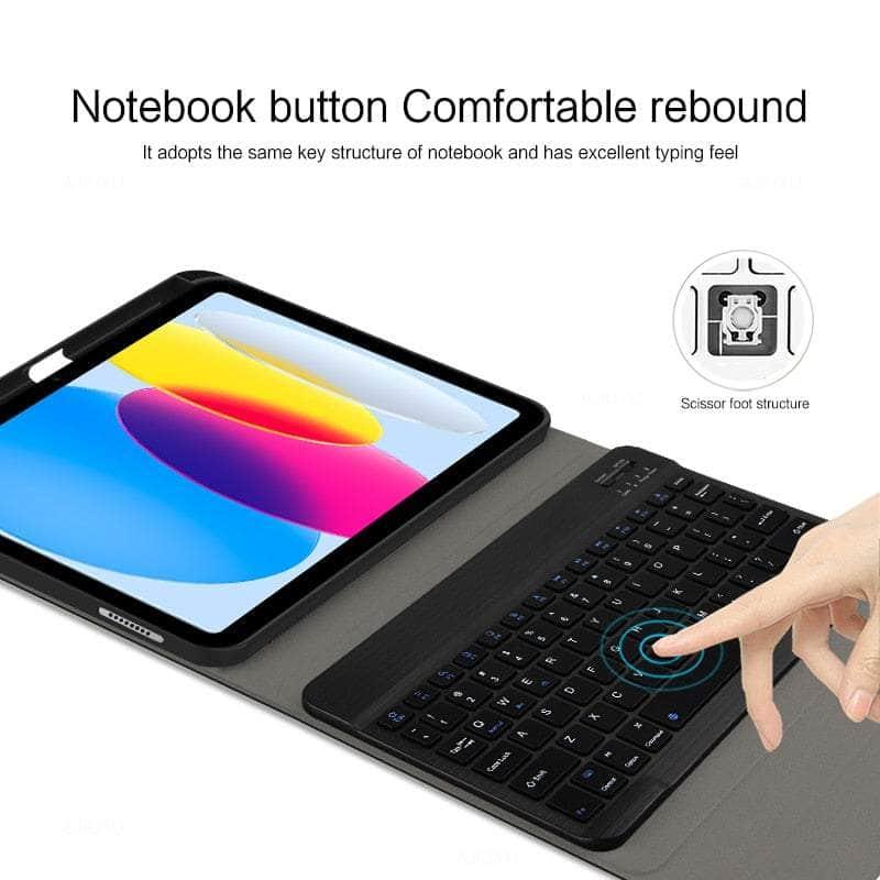 Casebuddy iPad 10 Wireless Bluetooth Keyboard Protective Case
