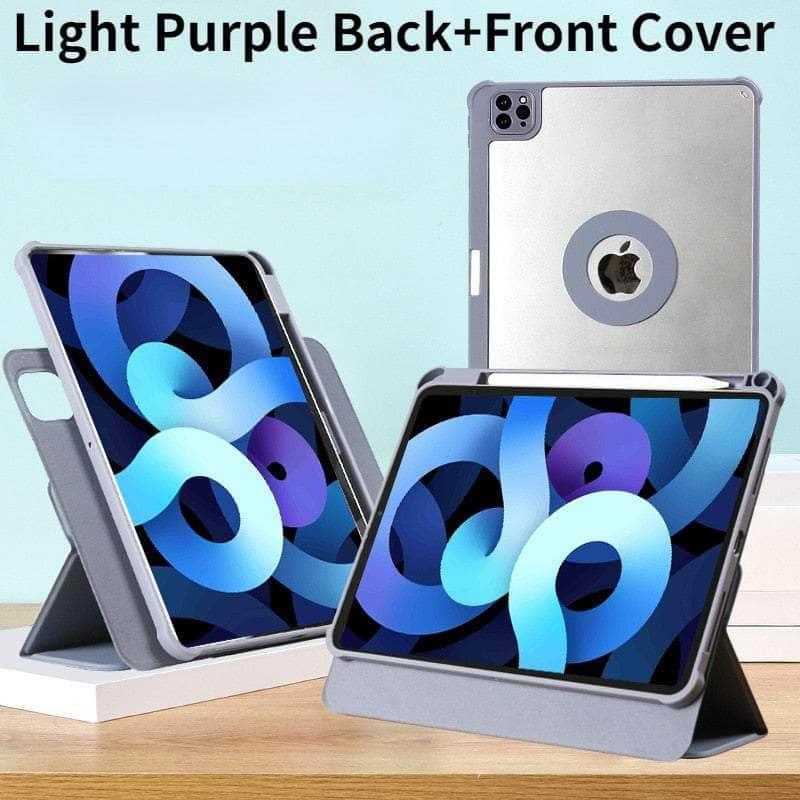 Casebuddy PurpleBack and Front / iPad Pro 12.9 2022 Magnetic Detachable Back Case iPad Pro 12.9 2022