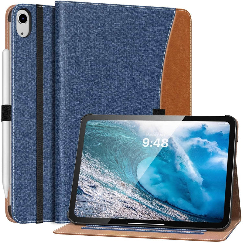 Casebuddy Demin Blue / iPad 10th Gen 10.9 MoKo iPad 10 2022 Multi-Angle Viewing Smart Case