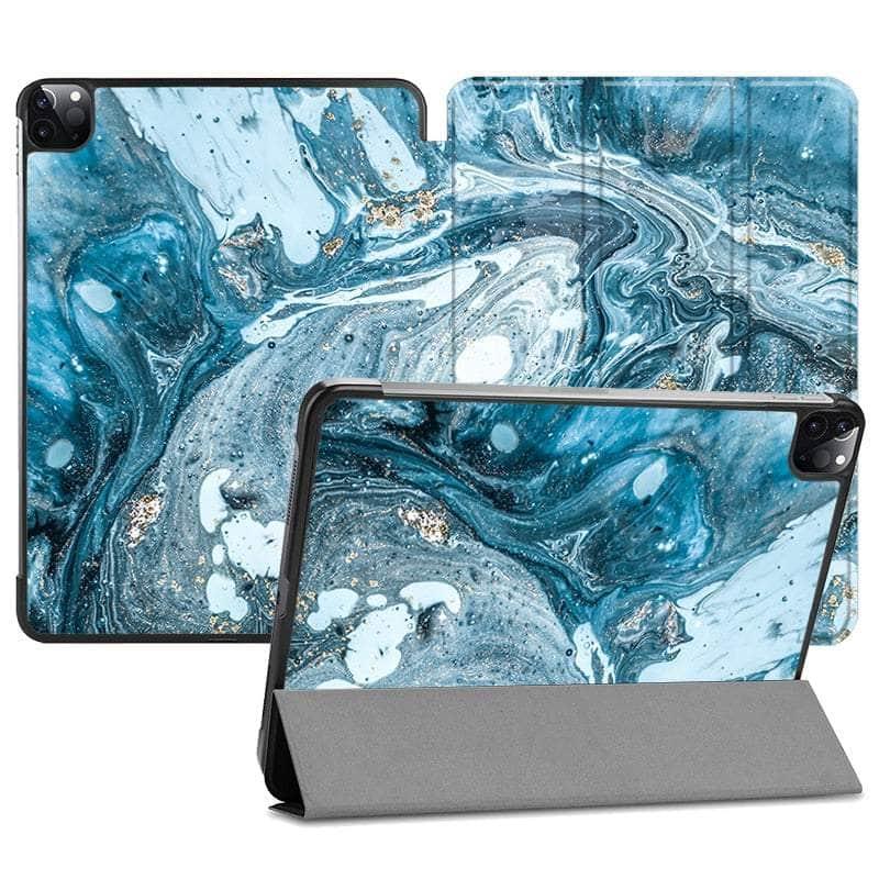 Casebuddy IP15 / iPad 10 2022 MTT Marble iPad 10 2022 Vegan Leather Flip Stand