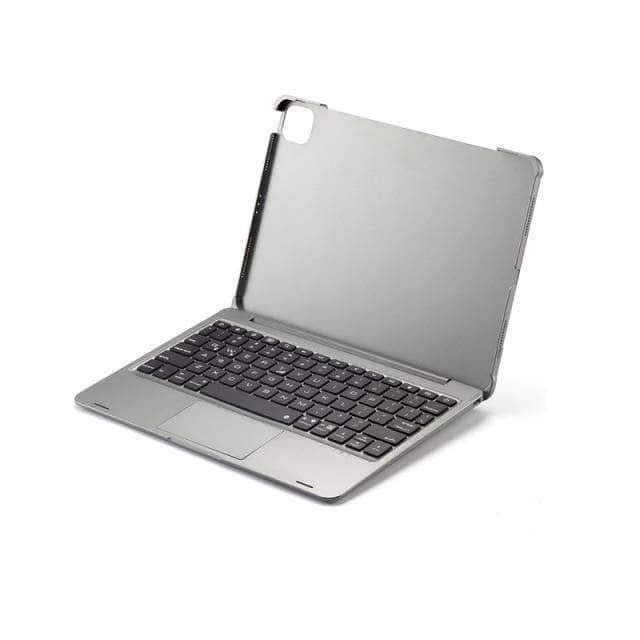 CaseBuddy Australia Casebuddy Silver Clamshell iPad Air 4 Touchpad Detachable Hard Keyboard Case