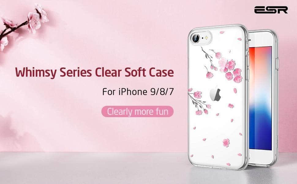 ESR Clear iPhone SE 2020 Anti-Knock Flower Back Cover - CaseBuddy