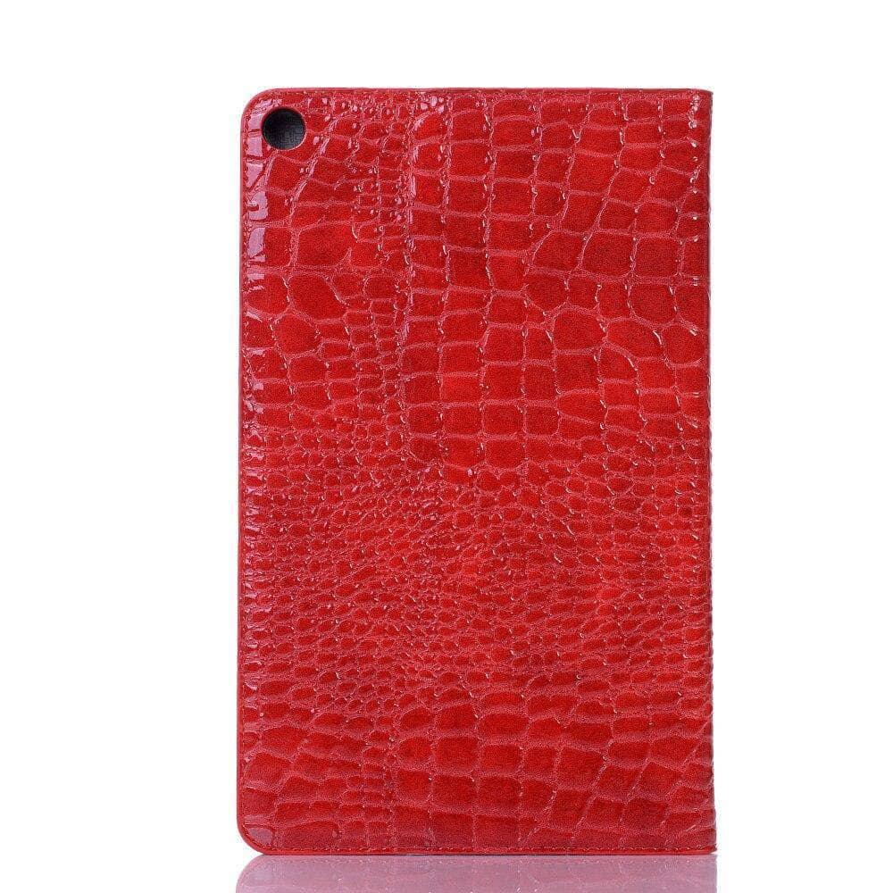 Crocodile Pattern Folio Case Galaxy Tab A 10.1 2019 T510 T515 Stand Card Slot - CaseBuddy