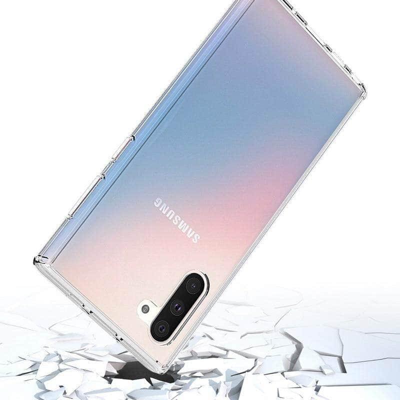 Crystal Hybrid Bumper Clear Hard Acrylic Back Cover Samsung Galaxy Note10+ Cases - CaseBuddy