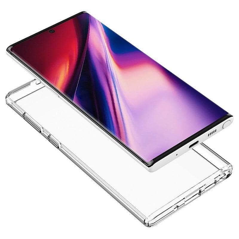Crystal Hybrid Bumper Clear Hard Acrylic Back Cover Samsung Galaxy Note10+ Cases - CaseBuddy