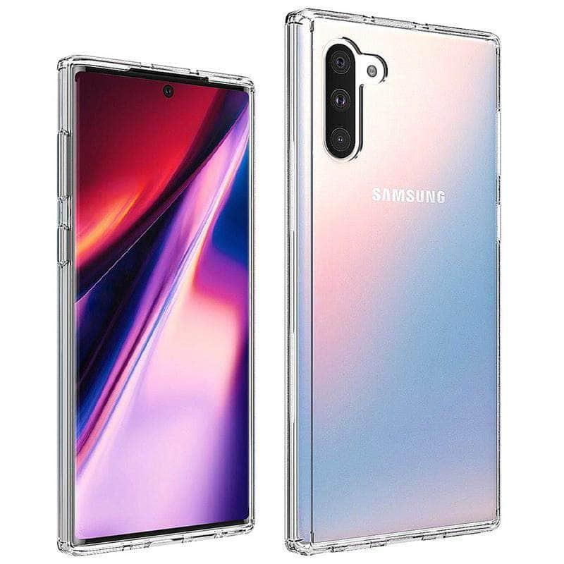 Crystal Hybrid Bumper Clear Hard Acrylic Back Cover Samsung Galaxy Note10+ Cases - CaseBuddy