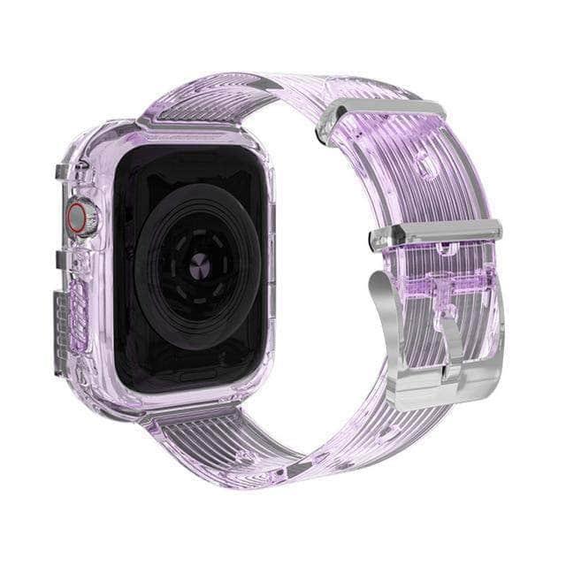 CaseBuddy Australia Casebuddy Purple / 38mm Crystal Watchband Apple Watch 6 5 4 3 2 SE 44/42/40/38 Strap Rugged Bumper