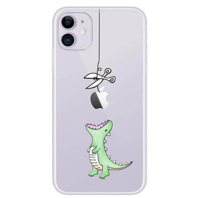 Cute Cat Print TPU Transparent Soft Case iPhone 11 Pro Max Back Cover - CaseBuddy