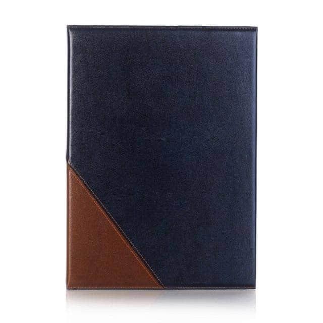 CaseBuddy Casebuddy Dark Blue Double Color Leather Look Book Smart Sleep Awake Cover iPad Air 3 2019