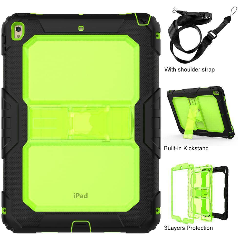 Drop Resistance Armor Stand Shoulder Strap iPad Air 3 10.5 2019 Case - CaseBuddy