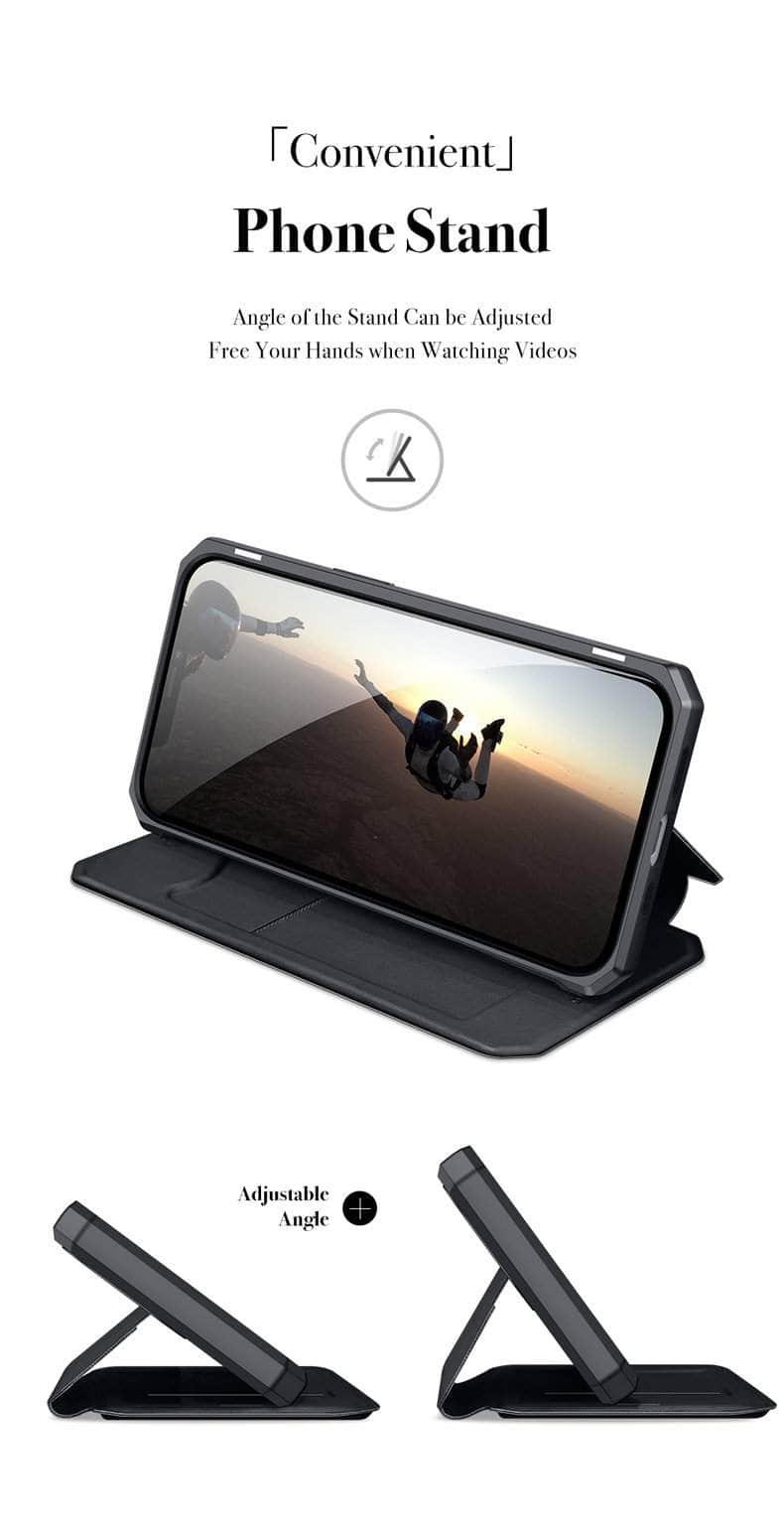 CaseBuddy Australia Casebuddy DUX DUCIS iPhone 13 Pro Max Skin X Magnetic Flip Leather Case