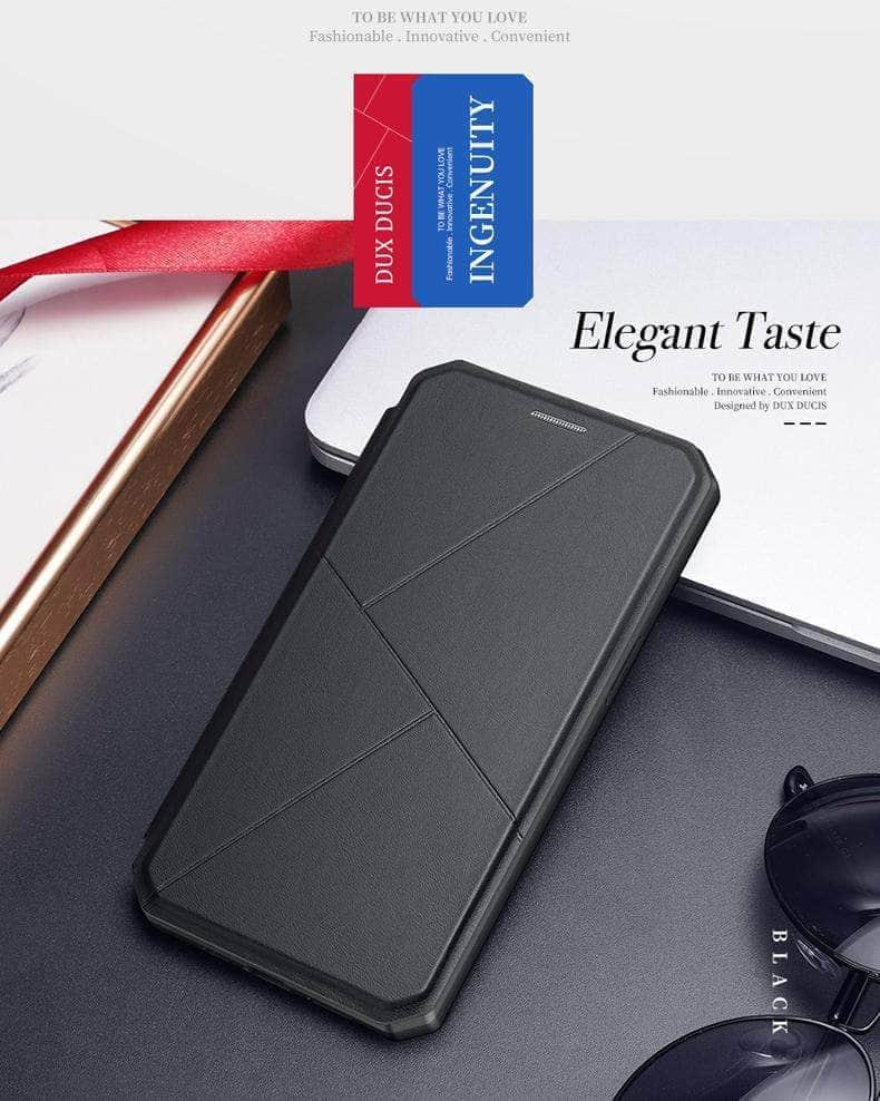 CaseBuddy Australia Casebuddy DUX DUCIS iPhone 13 & 13 Pro Skin X Magnetic Flip Leather Case