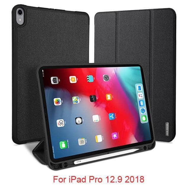 DUX DUCIS Smart Leather Look iPad Pro 12.9 2018 Stand Cover with Pencil Holder Coque - CaseBuddy