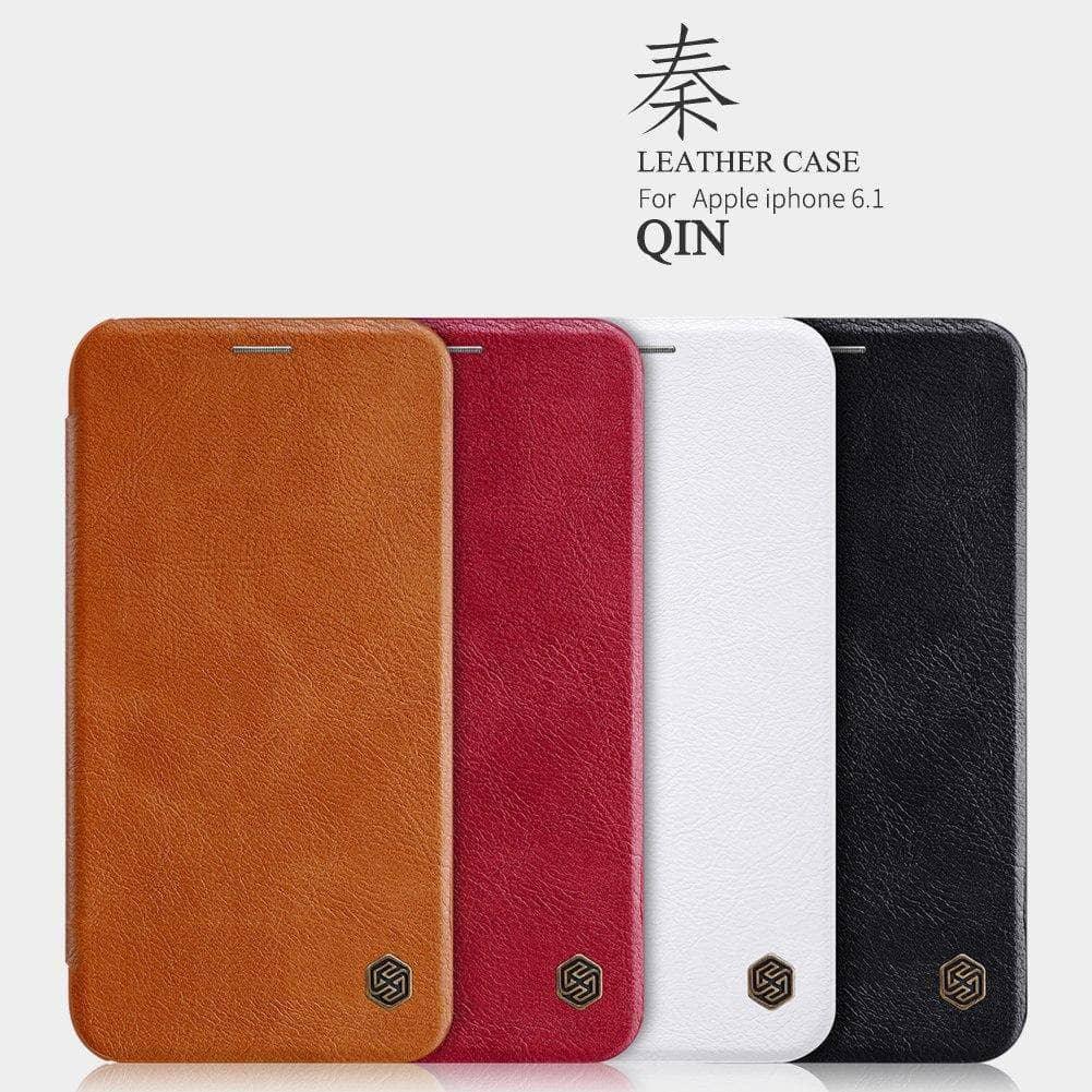 Flip Case For iPhone XR 6.1'' Nillkin Qin Series PU Leather Case sFor iPhone XR Cover - CaseBuddy