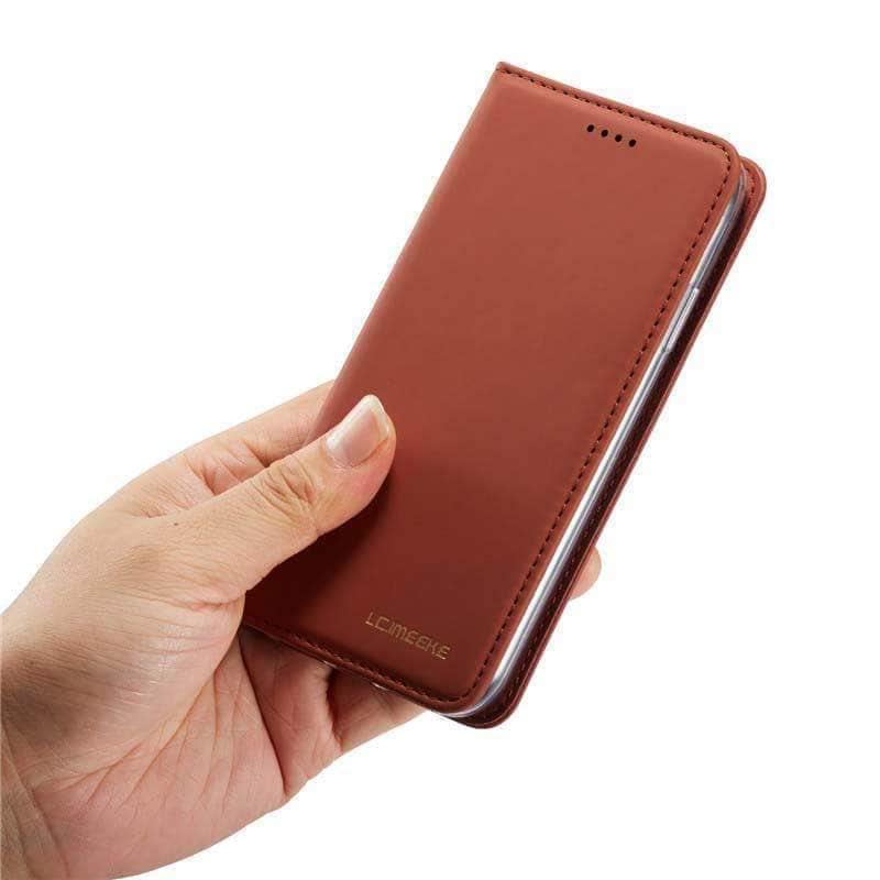 CaseBuddy Casebuddy Flip Leather Magnetic Case Luxury Wallet Business Vintage Book Design Cover iPhone 11 Pro Max