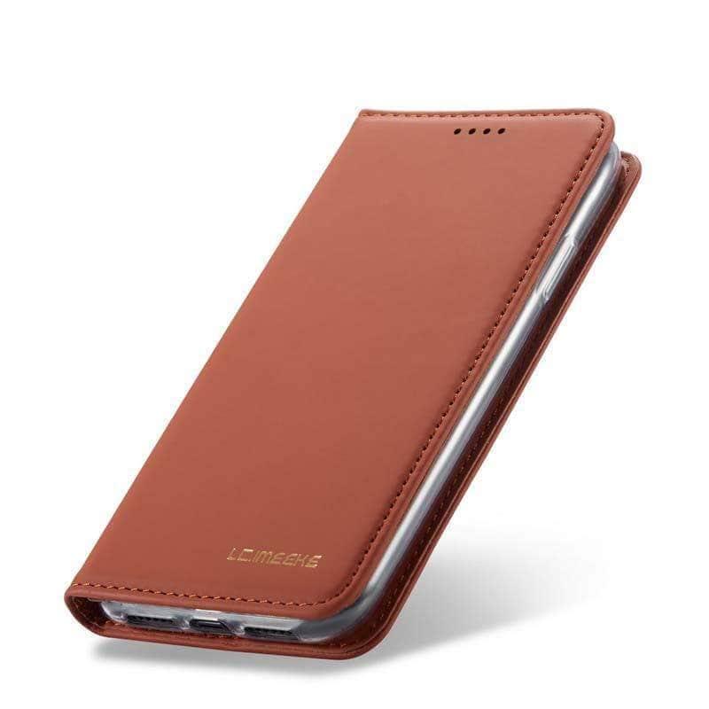 CaseBuddy Casebuddy Flip Leather Magnetic Case Luxury Wallet Business Vintage Book Design Cover iPhone 11 Pro Max