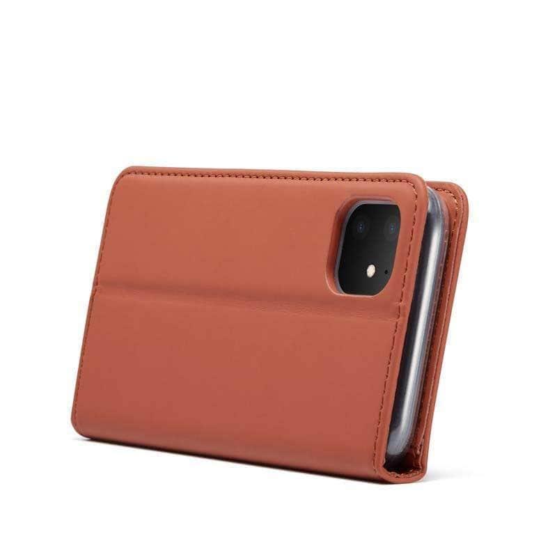 CaseBuddy Casebuddy Flip Leather Magnetic Case Luxury Wallet Business Vintage Book Design Cover iPhone 11 Pro Max
