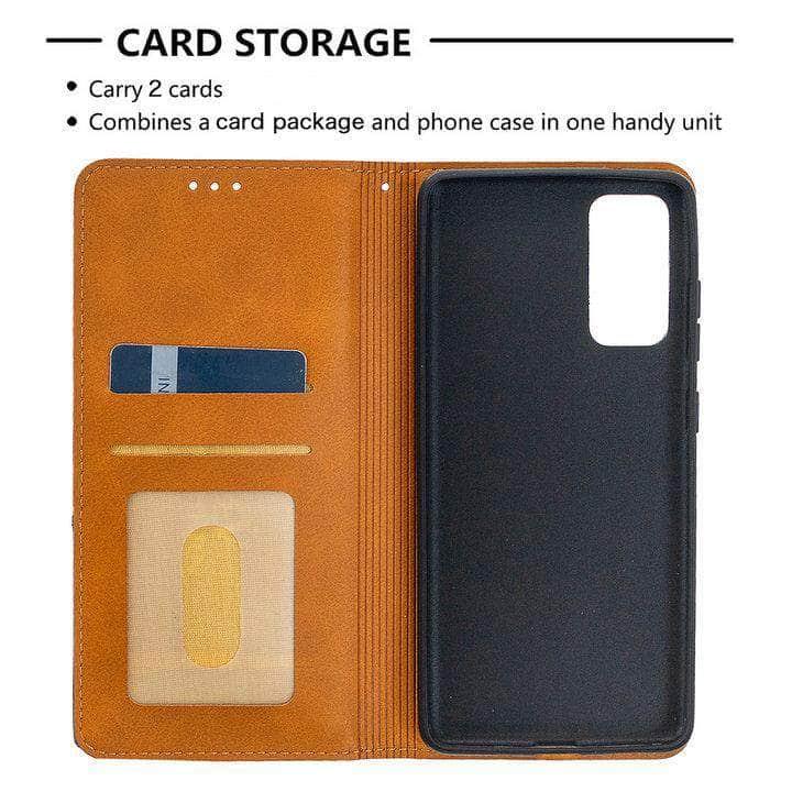 Galaxy S20 FE Lite Leather Magnet Flip Case - CaseBuddy