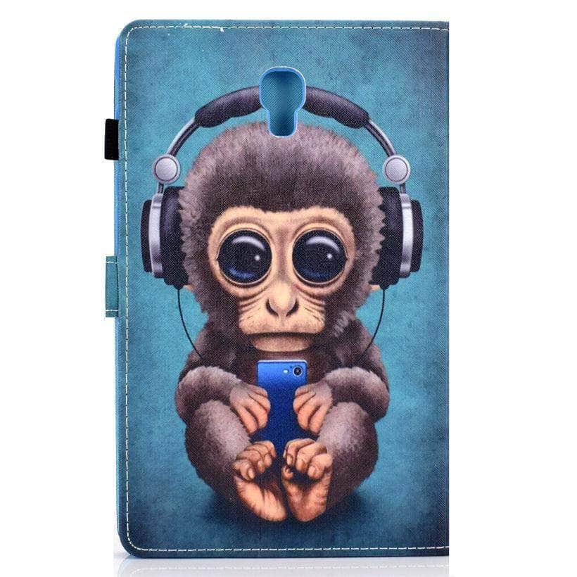 Galaxy Tab A 10.5 2018 T590 T595 Cartoon Monkey Stand Shell - CaseBuddy
