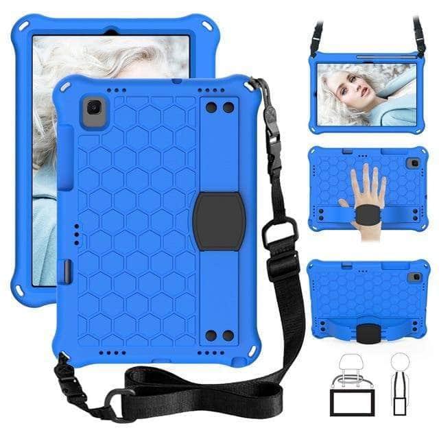 CaseBuddy Australia Casebuddy Blue - Black Galaxy Tab A7 10.4 2020 T500 T505 EVA Kids Safe Foam Shockproof Case