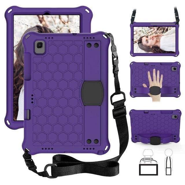 CaseBuddy Australia Casebuddy Purple - Black Galaxy Tab A7 10.4 2020 T500 T505 EVA Kids Safe Foam Shockproof Case