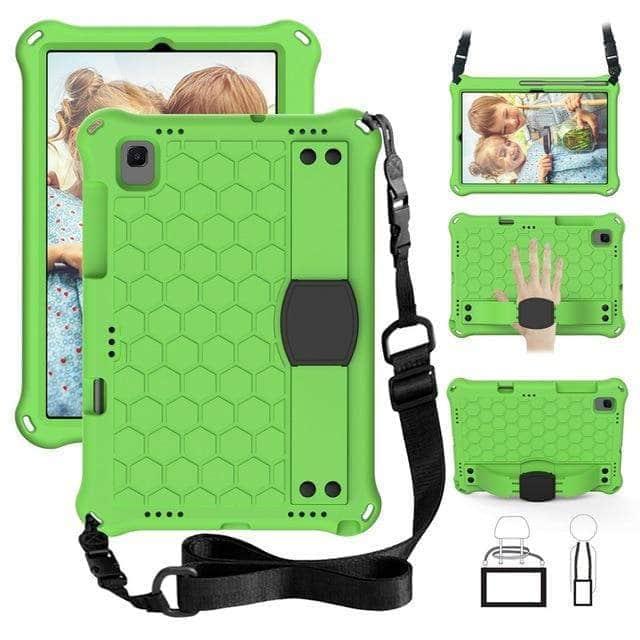 CaseBuddy Australia Casebuddy Green - Black Galaxy Tab A7 10.4 2020 T500 T505 EVA Kids Safe Foam Shockproof Case