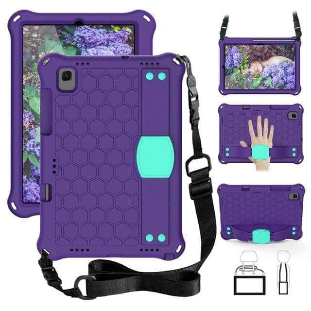 CaseBuddy Australia Casebuddy Purple - Aqua Galaxy Tab A7 10.4 2020 T500 T505 EVA Kids Safe Foam Shockproof Case