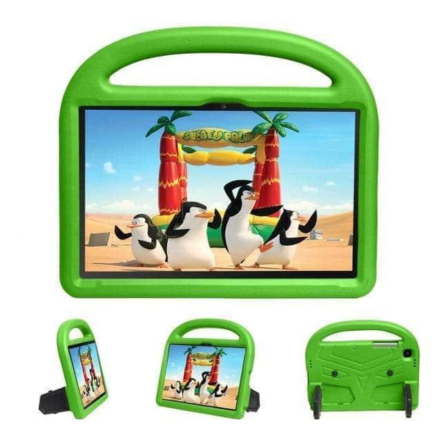 CaseBuddy Australia Casebuddy green Galaxy Tab A7 10.4 T500 T505 EVA Portable Stand Kids Safe Foam Shockproof Case