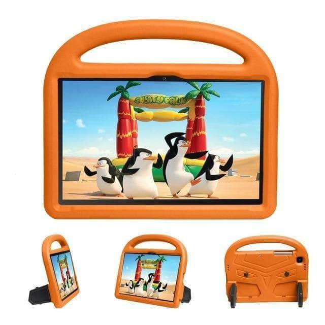 CaseBuddy Australia Casebuddy orange Galaxy Tab A7 10.4 T500 T505 EVA Portable Stand Kids Safe Foam Shockproof Case