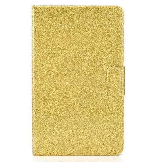 CaseBuddy Australia Casebuddy Gold / Tab A7 Lite 8.7 inch Galaxy Tab A7 Lite T220 T225 Glitter Bling Leather Case