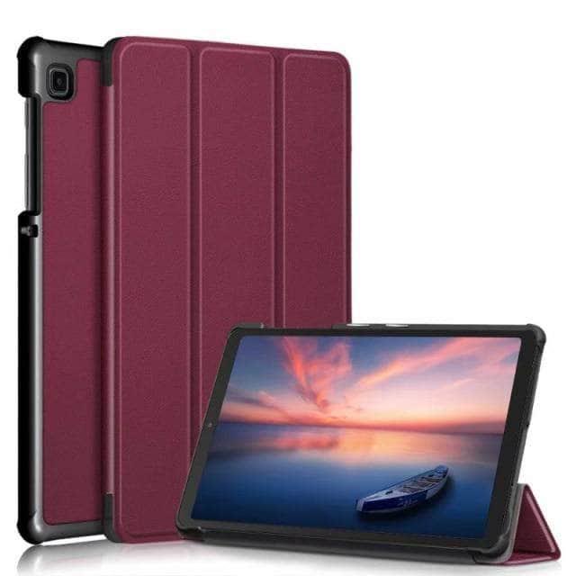 CaseBuddy Australia Casebuddy Wine red / For SM-T220 Galaxy Tab A7 Lite T220 T225 Tablet Magnetic Stand Smart Cover