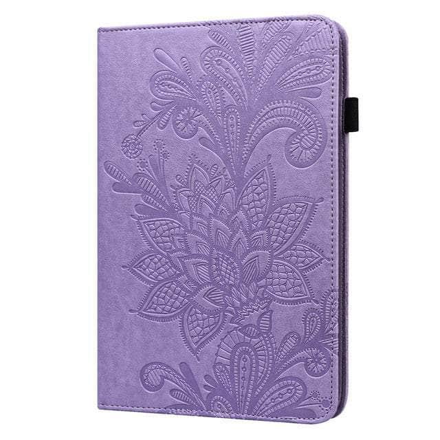 CaseBuddy Australia Casebuddy purple / A8 2021 (10.5 inch) Galaxy Tab A8 10.5 (2022) Embossed Classic Flower Case
