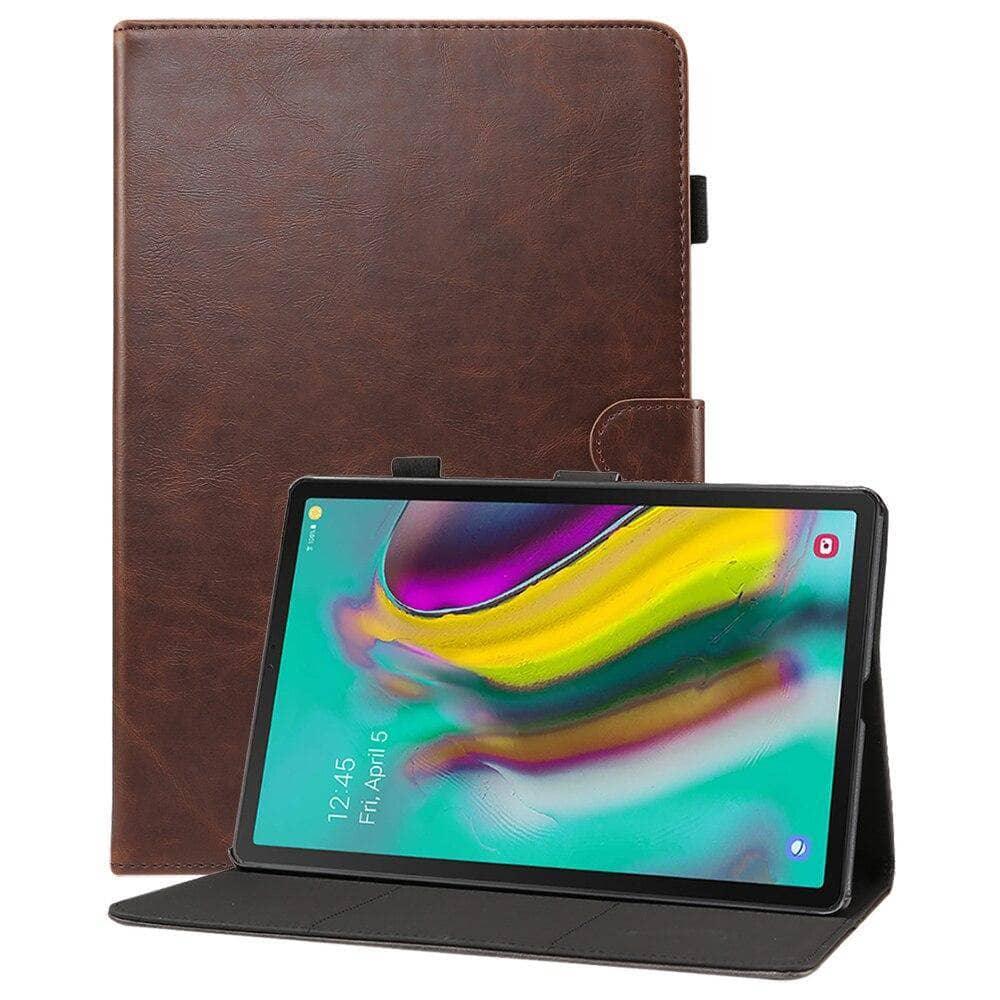 Galaxy Tab S5e 10.5 SM-T720 SM-T725 Simple Design Soft PU Leather Smart Flip Tablet Case - CaseBuddy
