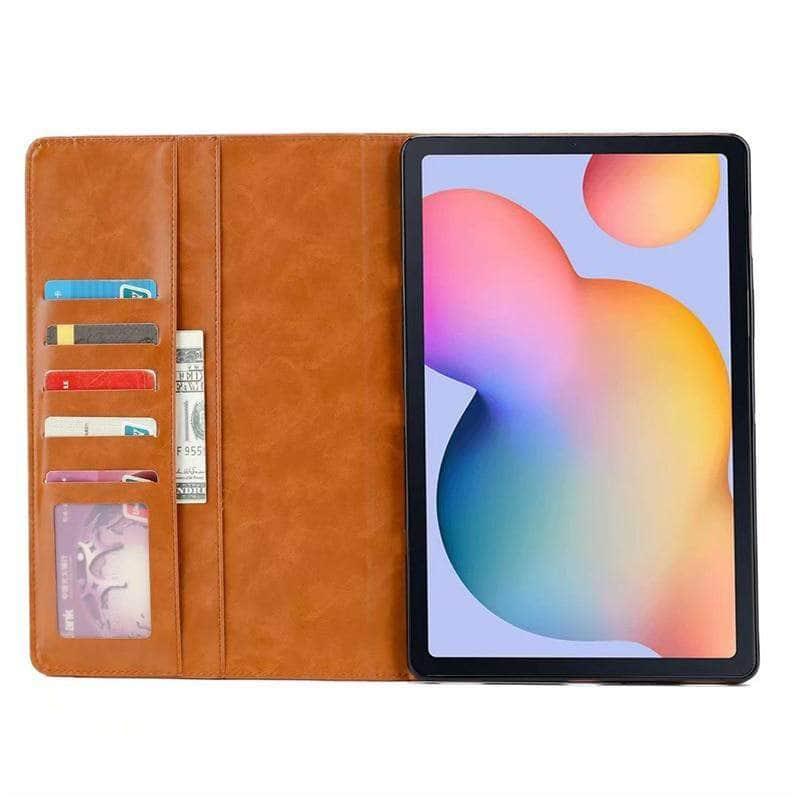 Galaxy Tab S6 Lite 10.4 P610 P615 PU Leather Stand Case with Card Slots - CaseBuddy